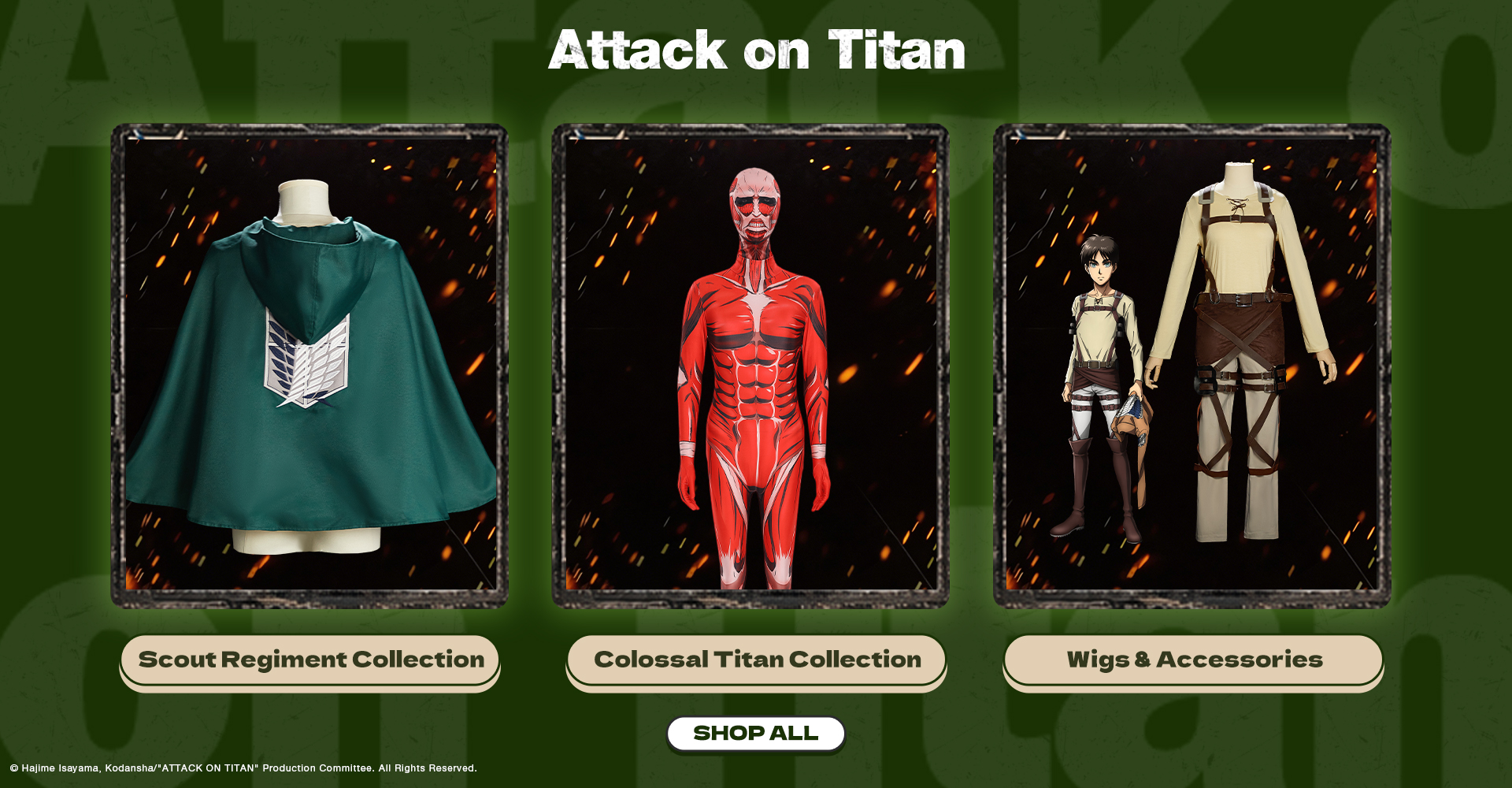 Attack on Titan Cosplay Costume